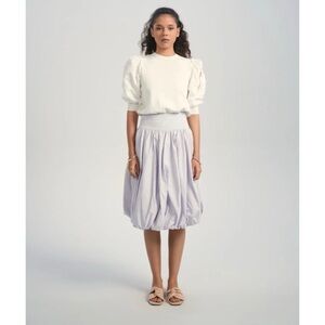 Aleeza Paris Rutched Bubble Skirt in Lavender Size XS